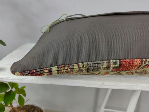 Cuscino Lombare 12x40 Kilim – Tappeto Turco Copricuscino Panca Lunga Decorazione Divano - Foto 9 di 15