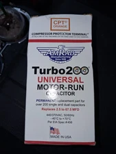 (AMRAD Turbo 200 Universal Replacement Motor Run HVAC Capacitor, four available