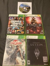 Microsoft Xbox 360 E 250GB Game Console Bundle. Comes W/ 4 Controllers & 5 Games