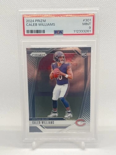 2024 Panini Prizm Rookie Caleb Williams #301 PSA 9 Chicago Bears 🏈