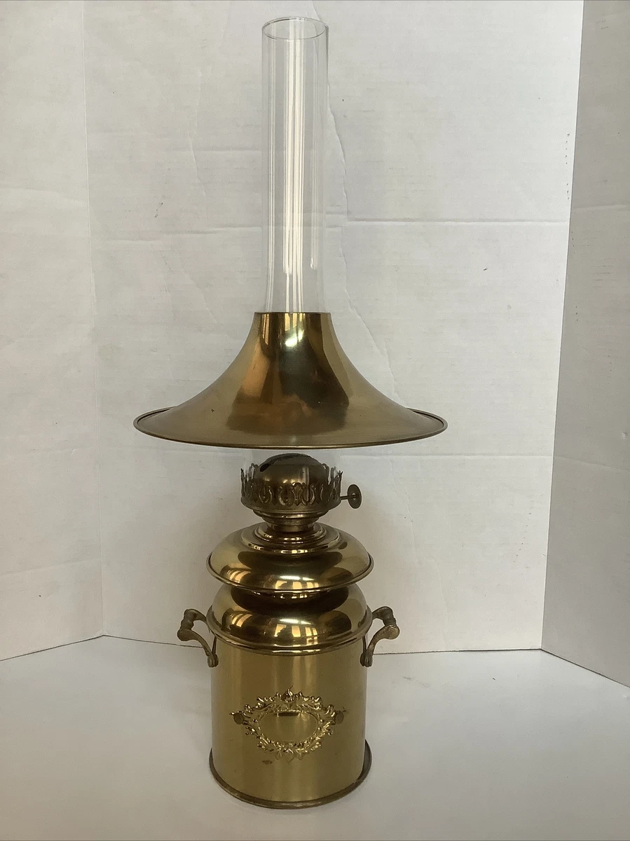 Antique brass hurricane on sale lamp