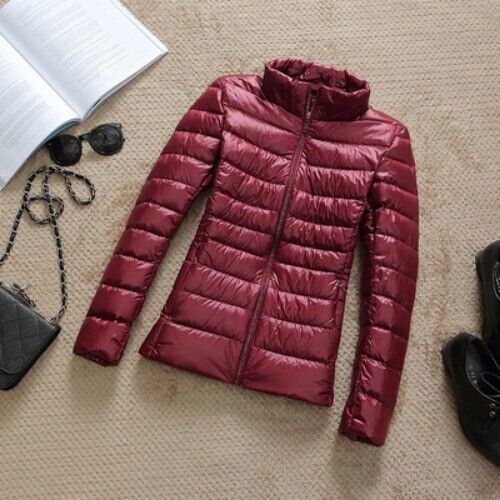 Leichte dünne Jacke in Übergröße Damen schmal kurz Kapuze warm Mantel Oberbekleidung - Bild 43 von 44