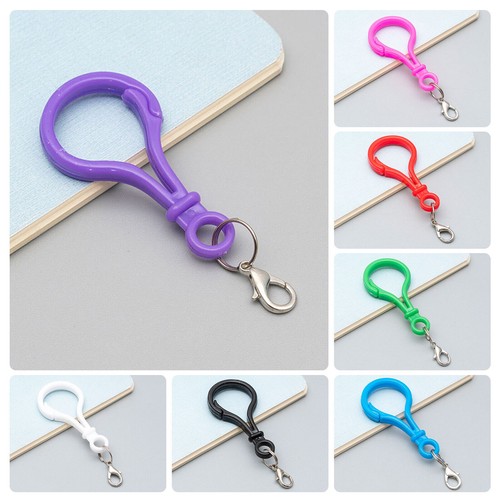 100x Bulb Plastic Lobster Clasps Trigger Clip Snap Hooks Key Chain Clasp 7cm - Picture 4 of 6