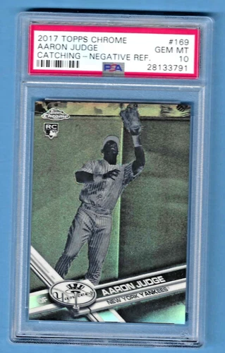2017 Topps Chrome Refractor Aaron Judge Yankees #169 Rookie PSA 10 #28133791