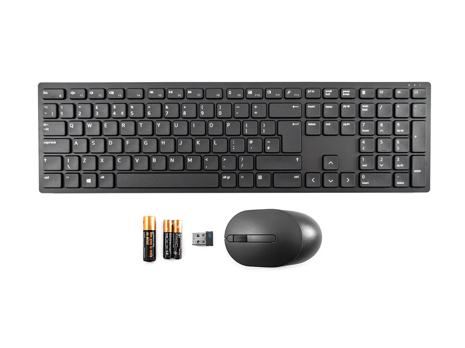 DELL KM5221W Pro Wireless Cordless Keyboard & MS3121W Mouse Set Kit UK Layout