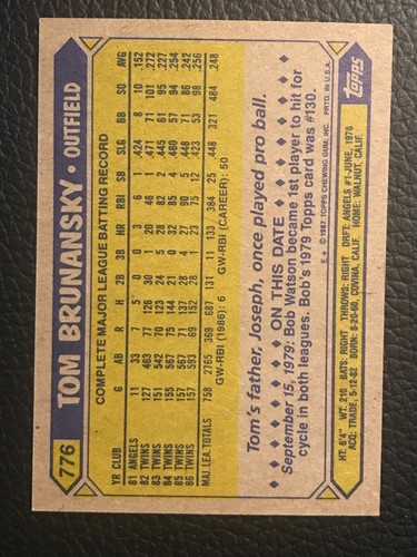 1987 Topps Baseball - Pick A Card -#601 - #792 - Picture 406 of 446