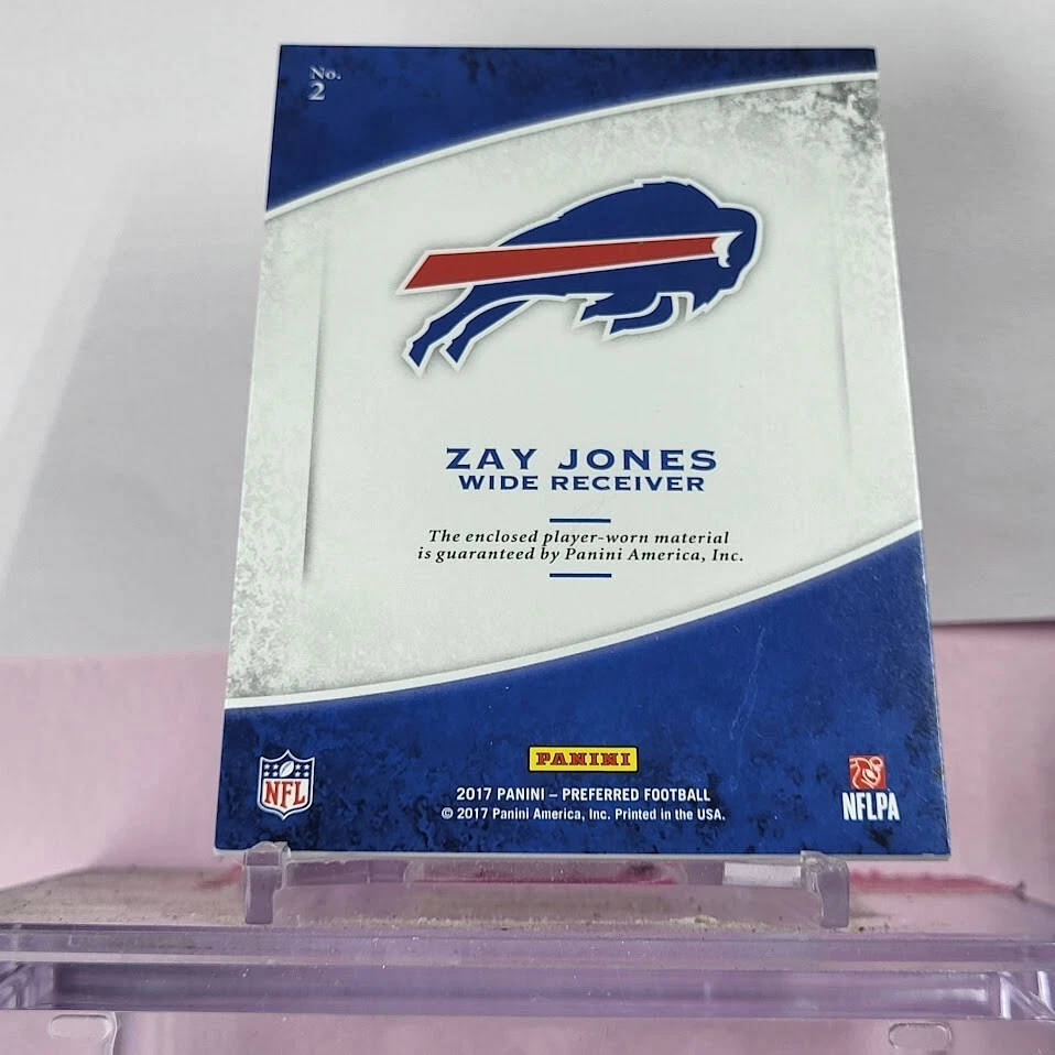 F56556 2017 Crown Royale Jumbo Rookie Silhouette Jerseys #2 Zay Jones BILLS - Image 2 of 2