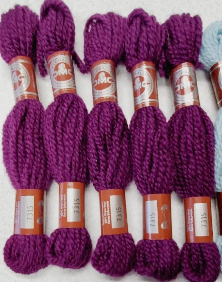 Lot 25 Skeins DMC FLORALIA Wool Persian Yarn Floss Crewel Needlepoint 5 Colors - Image 2 of 4