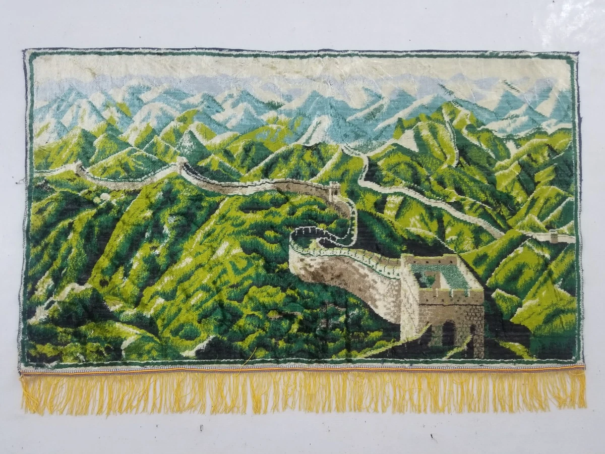 Vintage Chinese Great Wall Of China Wall Hanging Tapestry 105x61cm