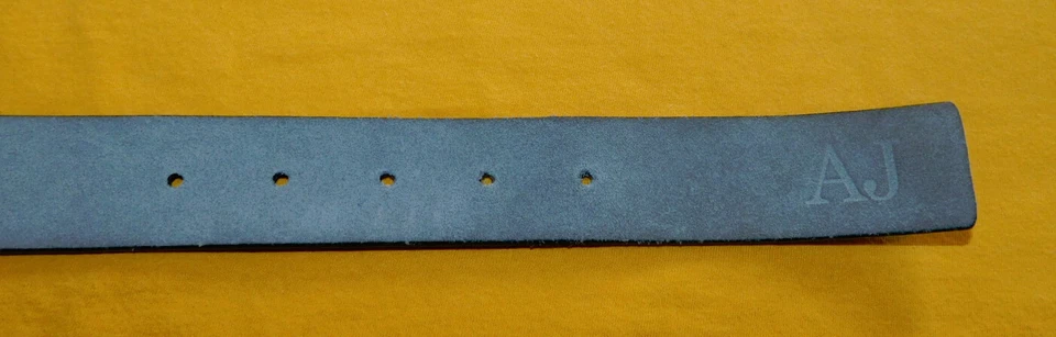 CINTO MASCULINO ARMANI JEANS AJ FEITO NA ITÁLIA PRETO COURO GENUÍNO TAMANHO 28/70cm.. - Imagem 4 de 4