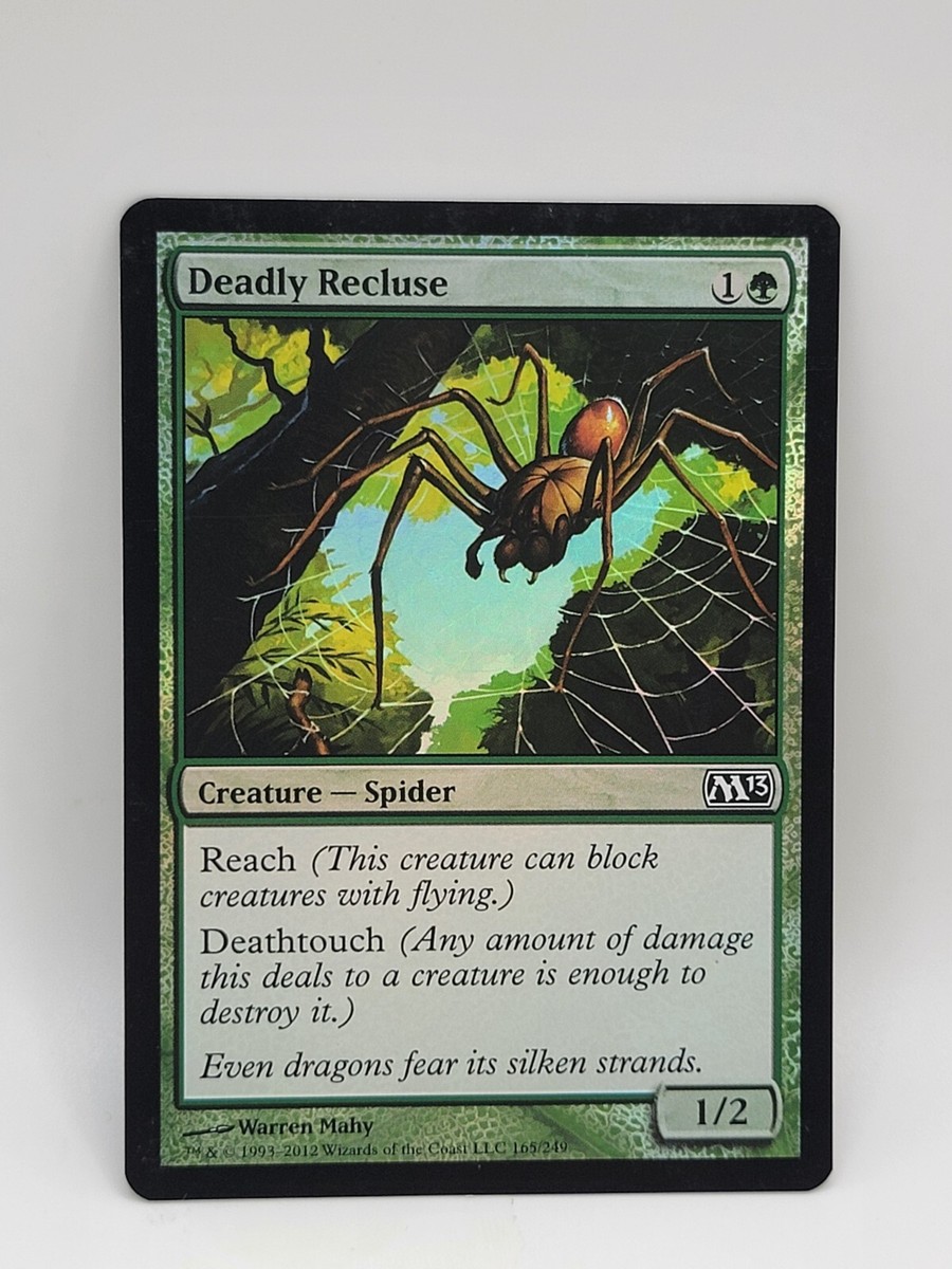 MTG Deadly Recluse Magic 2013 165/249 Regular Common Foil | eBay