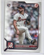 SPENCER STRIDER 2022 BOWMAN PAPER ROOKIE CARD #41 ATLANTA BRAVES