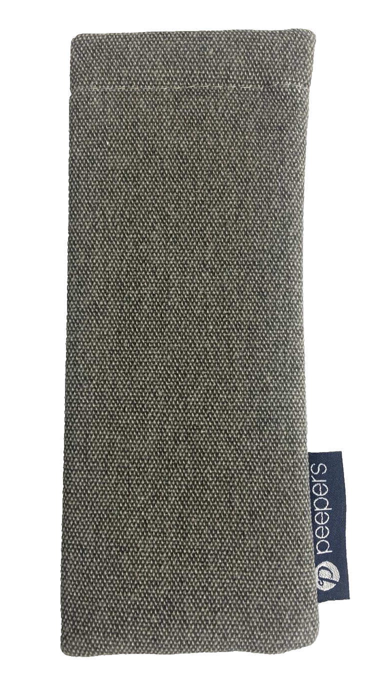 Peepers Eyeglass Case Reading Glasses Canvas Soft Squeeze Pouch Small