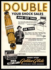 1955 Houdaille Golden Glide Shock Absorbers Jacket Chair Deal Vintage Print Ad