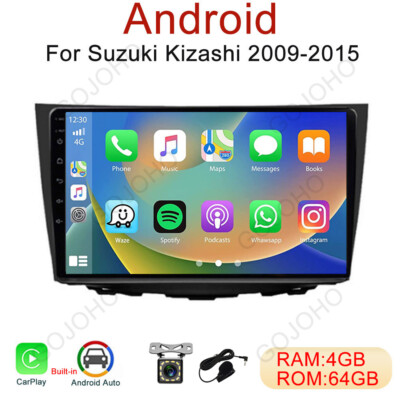 4+64GB For Suzuki Kizashi 2009-2015 Android 13 Car Stereo Radio GPS Navi CarPlay