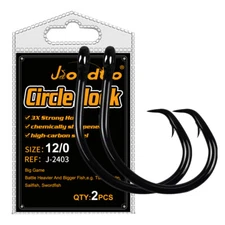 Tuna Fishhook Offset Circle Fishing Hooks for Big Game Saltwater Fishing