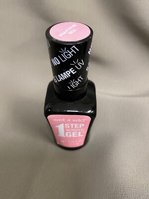 Wet N Wild 1 Step Gel Nail Color #722B Missy In Pink 0.45 fl Oz New Nail Polish