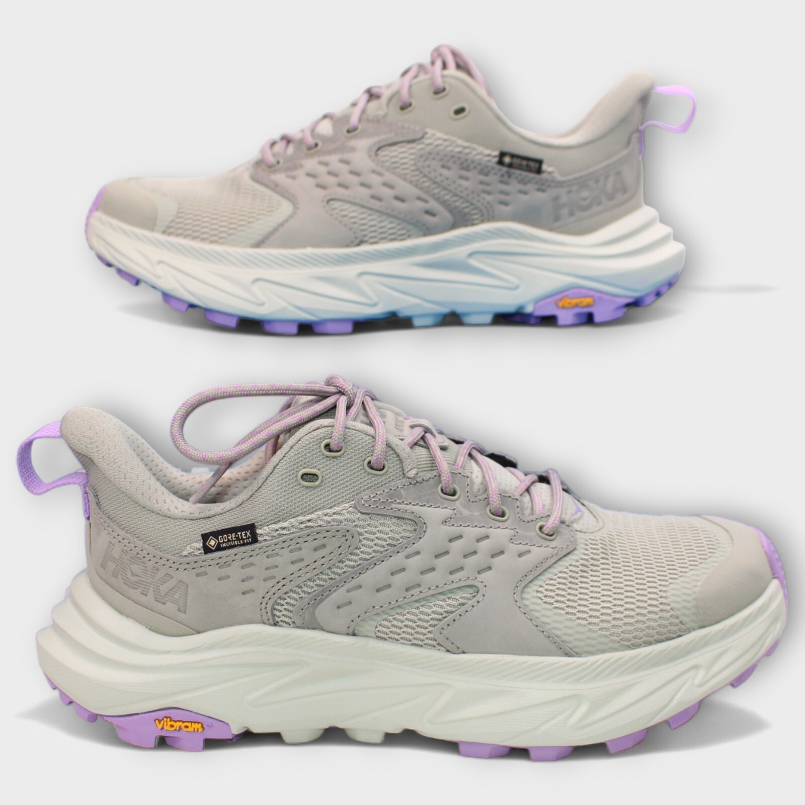 Zapato de senderismo Hoka Anacapa 2 Low GTX para mujer impermeable cebada/tinte celadón BYCL