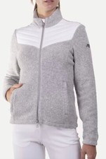 Kjus Women's Alpine Jacket-silver Fog/white Melange-xl (42)-new W/tags-ret.$399