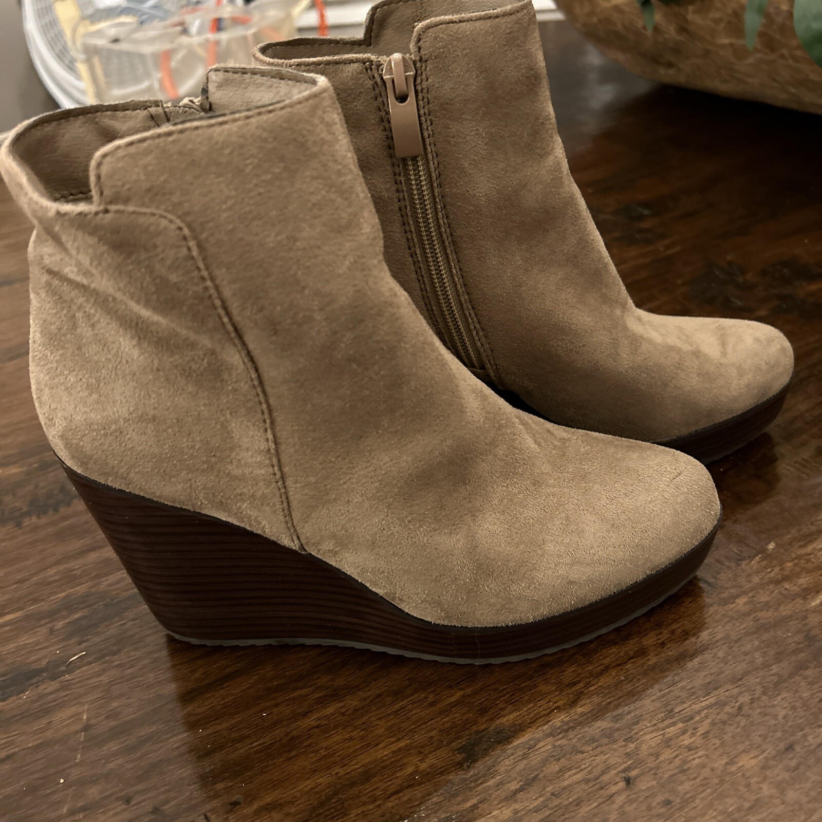 Volatile Platform Neutral Ankle Booties Boots Wom… - image 6