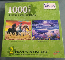 1000 Piece Puzzle Value Pack. 2 Puzzles In One Box. Unopened