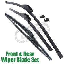 Mazda 3 BM Hatchback 2013-2017 Front & Rear Windscreen Wiper Blades Set