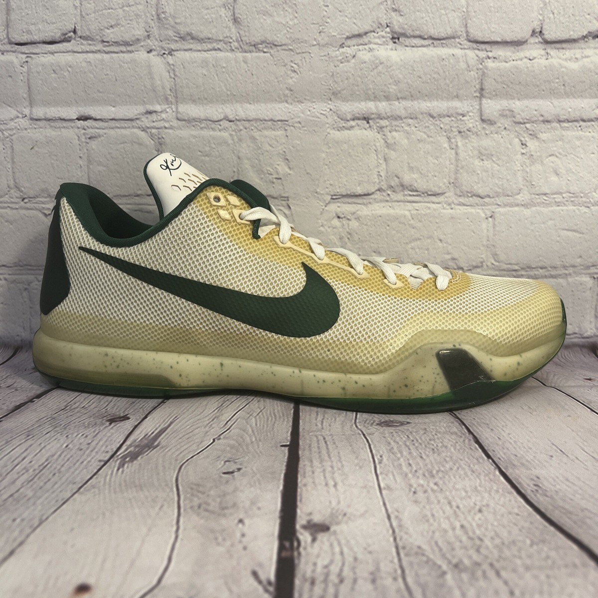 Nike Kobe Bryant 10 TB Green White Shoes 813030-130 Men's