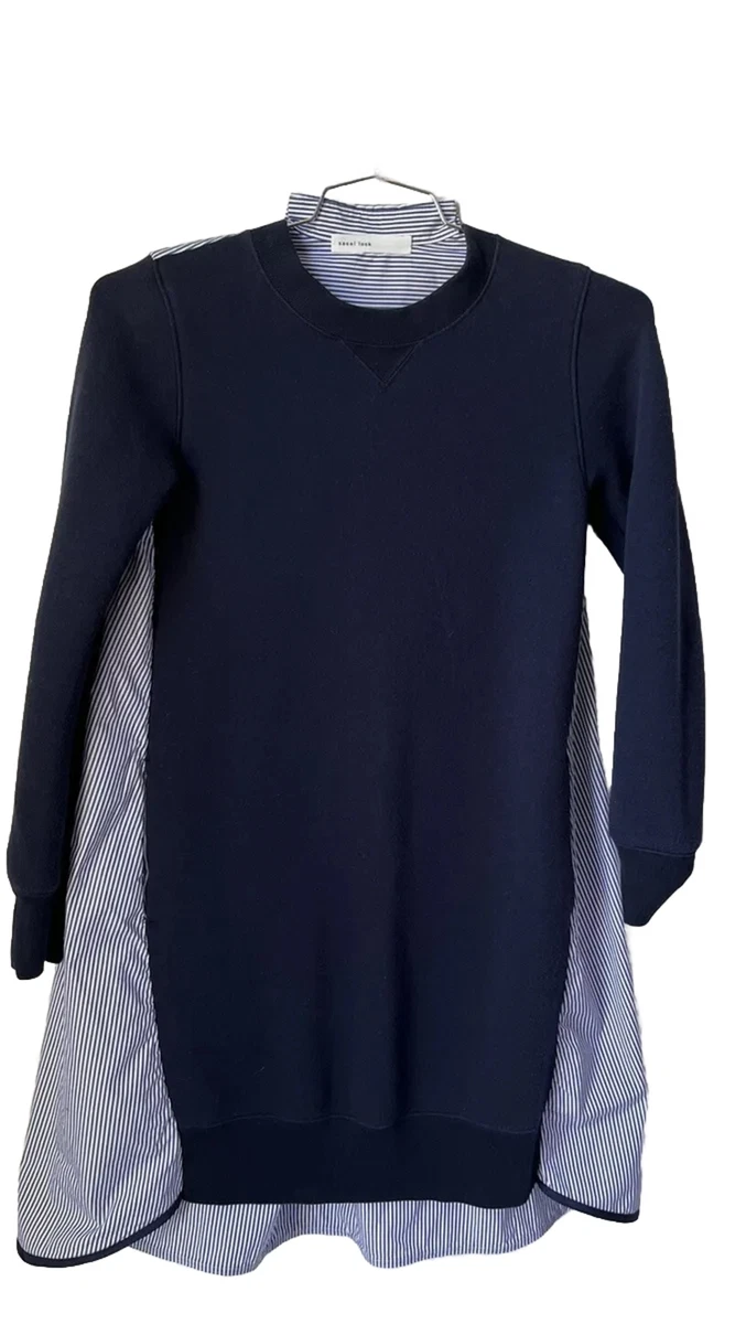 Sacai sweatshirt dress top