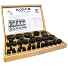Watch Glass Fitting Dies Set Of 35 Bakelite Robur T35 - HU13