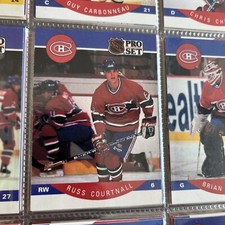 1990-91 Pro Set Hockey Card Russ Courtnall Montreal Canadiens #149