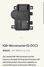 Enphase iq8plus-72-2-us*New*with QDCC Connectors*Box Of 18*Discounted