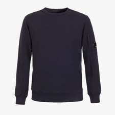 Image of C.P. Company Kids Basic Fleece Sweatshirt - Total Ecplise Navy