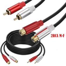 Audio 2RCA Extension Male to Female Stereo Extension Cable 2 rca Cords Adapter