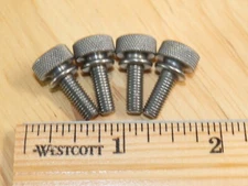 Knurled Thumb Screw Steel 10-32 Thread 1/2 length 4 Pieces