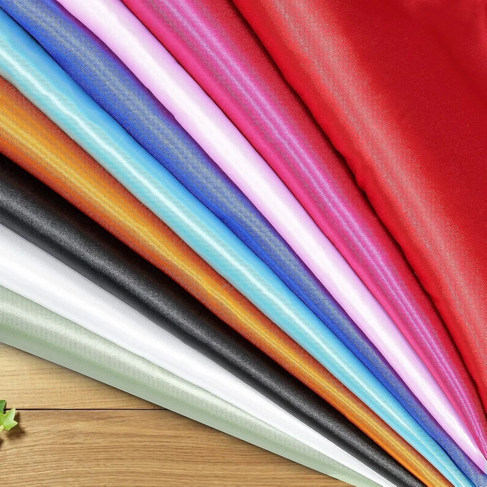 45" Shiny Satin Fabric by Yard for Dress, Craft, Upholstery, DIY, Lining BTY - Image 2 of 4