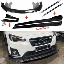 Front Rear Bumper Lip Spoiler Body-Kit Splitter Side Skirt For 2013-2022 Subaru