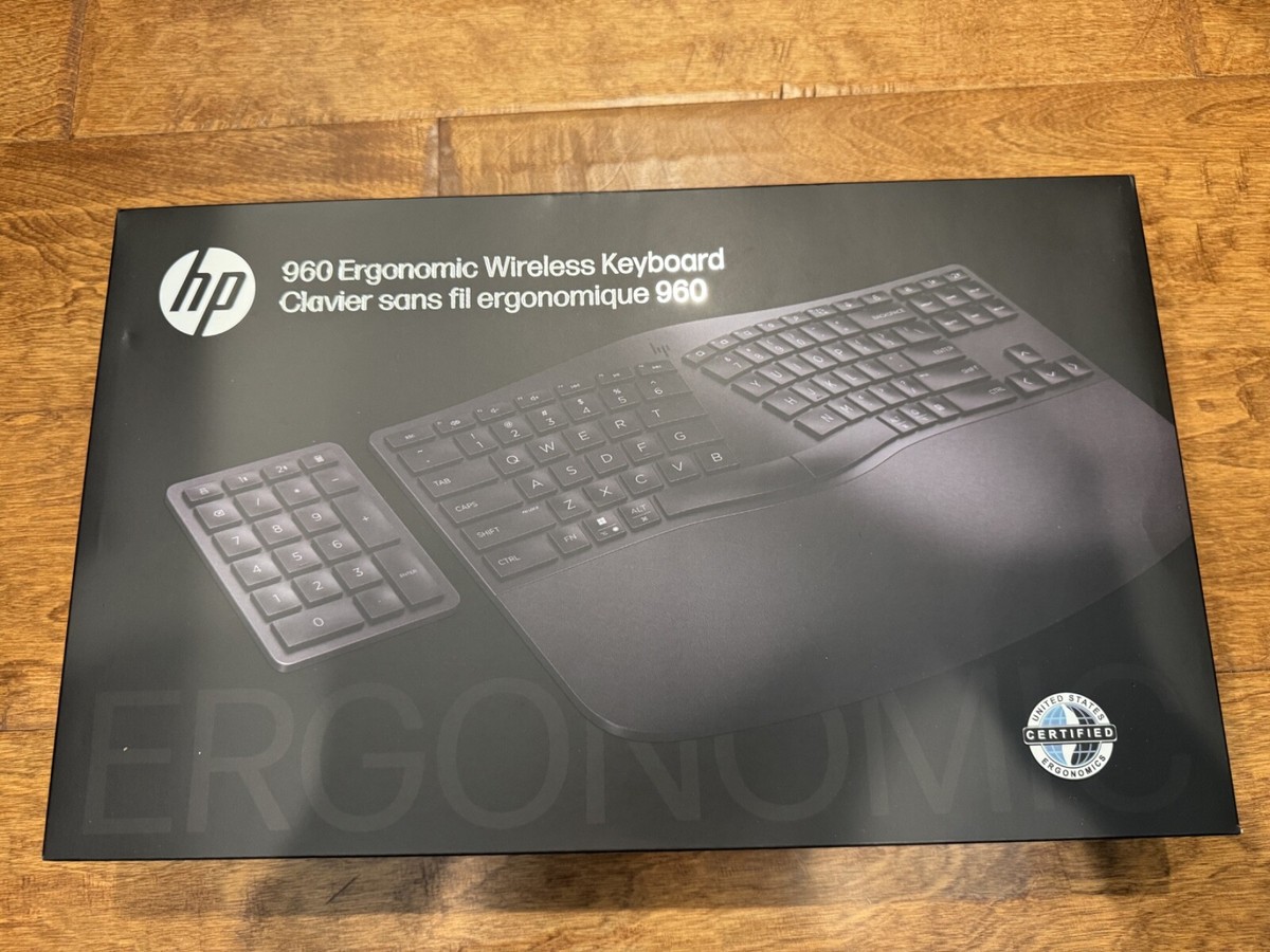 HP 960 Ergonomic Wireless Keyboard | eBay
