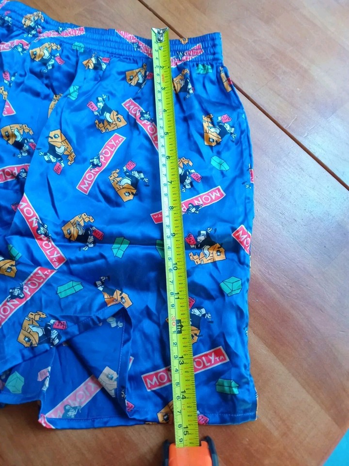 Unusual But Cool MONOPOLY Mens Shorts XL SILK Pajama Casual Relax eBay