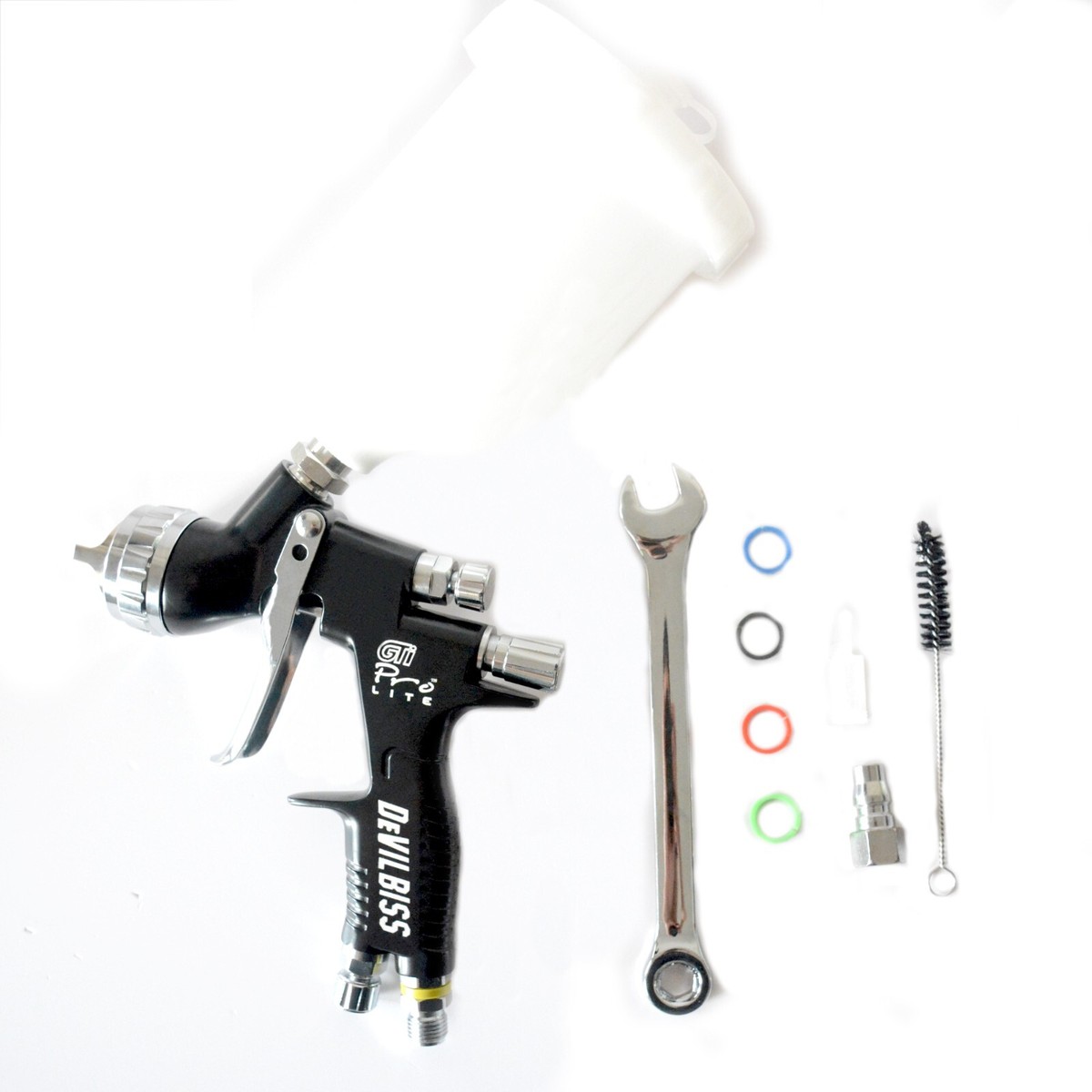 Devilbiss Gti Pro LITE TE20 1.8 mm 600 ml Cup Paint Gun Gravity