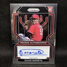 2022 Panini Prizm Draft Dauri Moreta RC Auto Cincinnati Reds Rookie