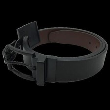 Image of Nike Mens Reversible Belt Black Brown Solid Black Buckle Golf Size 42 NEW