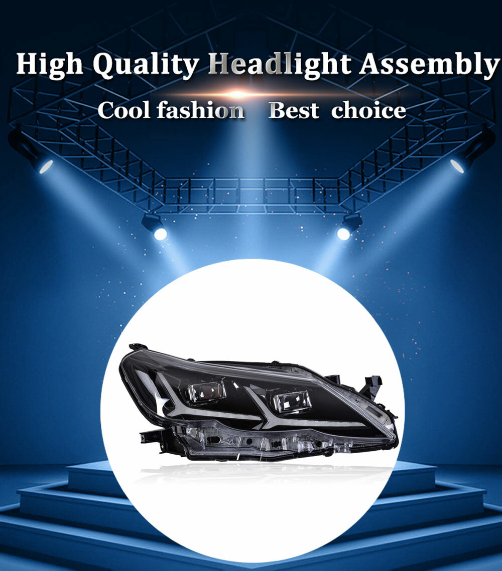 For Toyota Mark X 10-13 Headlight LED DRL Sequential Signal LED