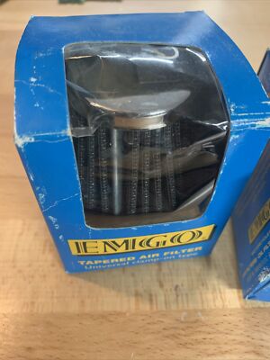 Lot of 2 - Emgo Clamp-On Pod Air Filter - 52mm (Chrome) 12-55752
