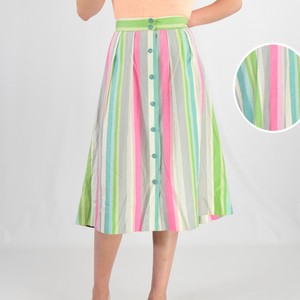 1950s button skirt