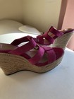 UGG Womens magent a Pink Strappy Wedge Heel Espadrille Sandals UK Size 5.5
