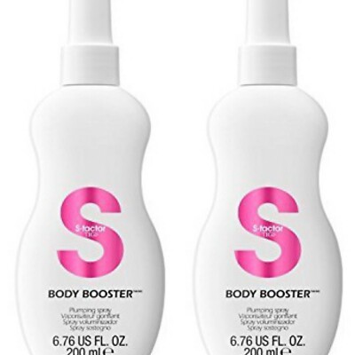 2 PACK SET!!! TIGI S-FACTOR BODY BOOSTER PLUMPING HAIR SPRAY 6.76 OZ VOLUME LIFT
