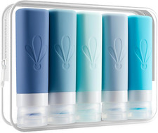 Travel Bottles for Toiletries, TSA Approved 3Oz Travel Size Containers w/ Labels