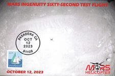 2023 Mars 'Ingenuity' Helicopter 62nd Flight Pasadena 12 October PC