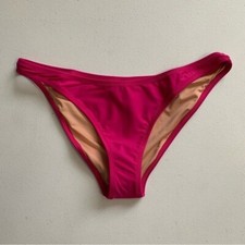 J Crew Heritage 1989 High-Leg Bikini Bottom Size Medium Radiant Fuchsia Pink NWT