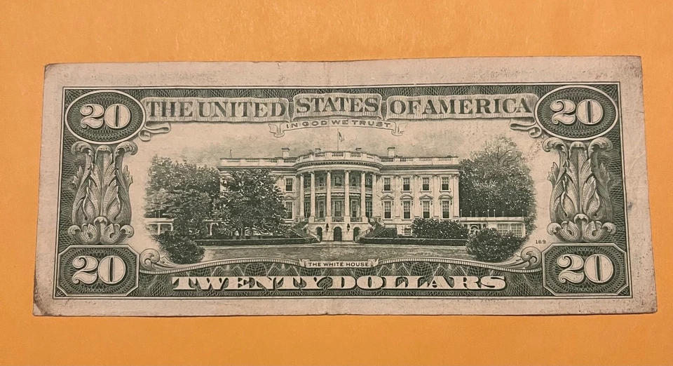 Major Shift of 3rd Printing 1969-c  $20  FRN , Scarce - Image 4 of 4